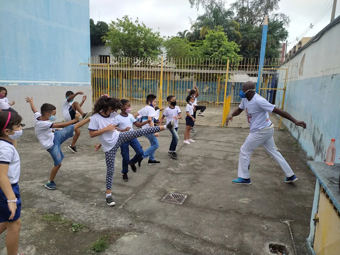 Aula do curso de Capoeira