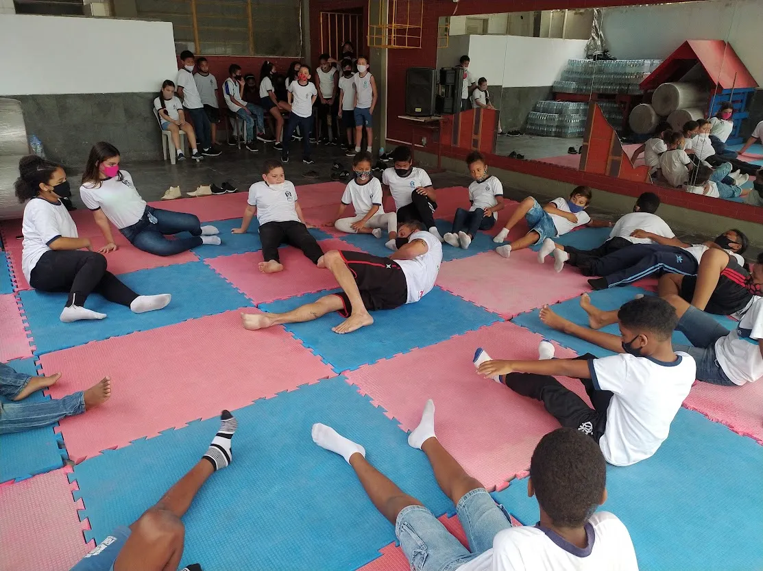Aula do curso de Jiu-Jitsu